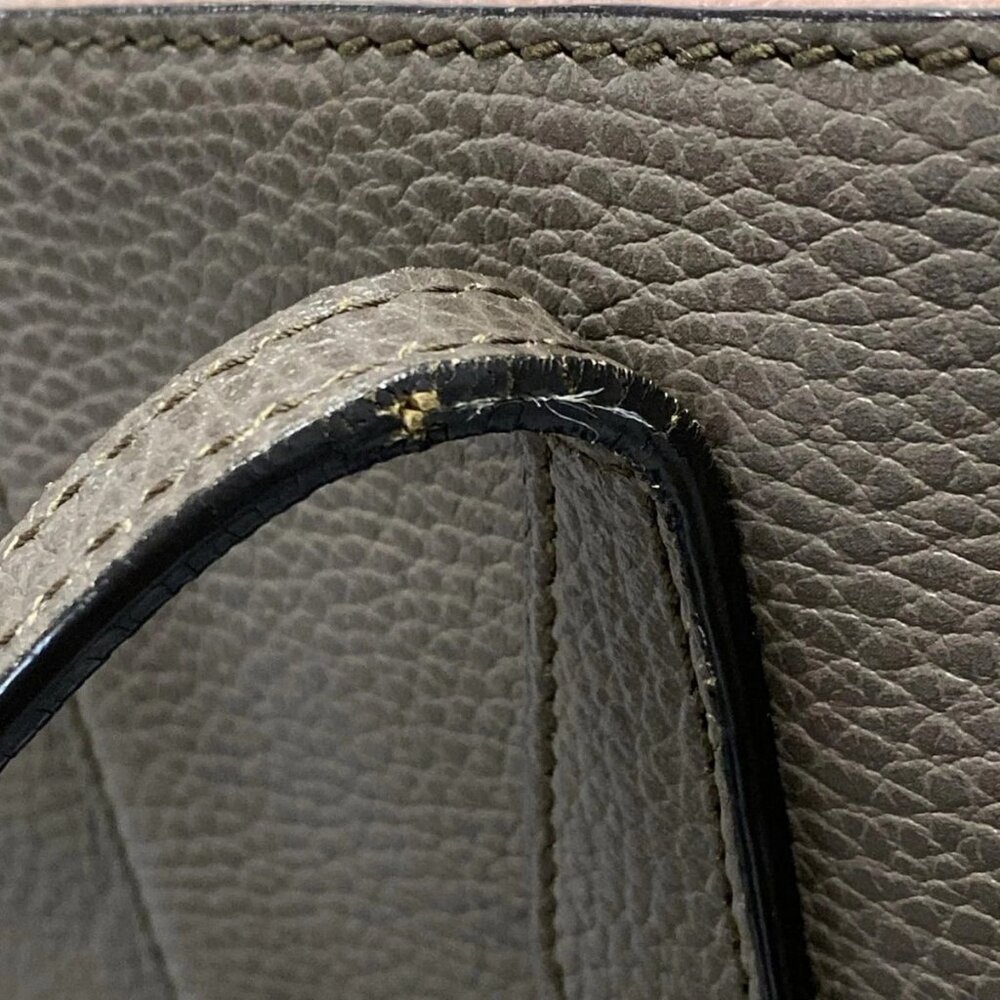 Auth GUCCI Swing 354408 Brown Pink Leather Tote Bag - Picture 14 of 16